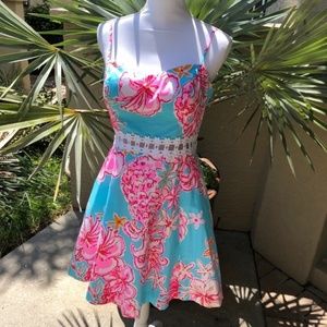 Lilly Pulitzer 12 Lenore Lace Built-in Bra Dress